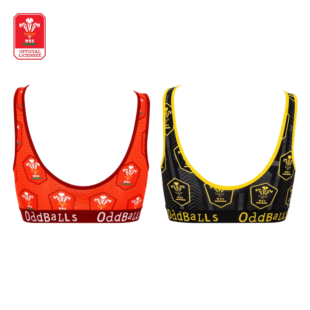 Welsh Rugby Union - Home & Alternate - Ladies Bralette Bundle 4 Welsh Rugby Union - Home & Alternate - Ladies Bralette Bundle - Image 2