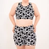 Fat Cow - Gym Shorts + Sports Bra Bundle 1 Fat Cow - Gym Shorts + Sports Bra Bundle -Sports Bra Store COMPRESSION BUNDLE FATCOW