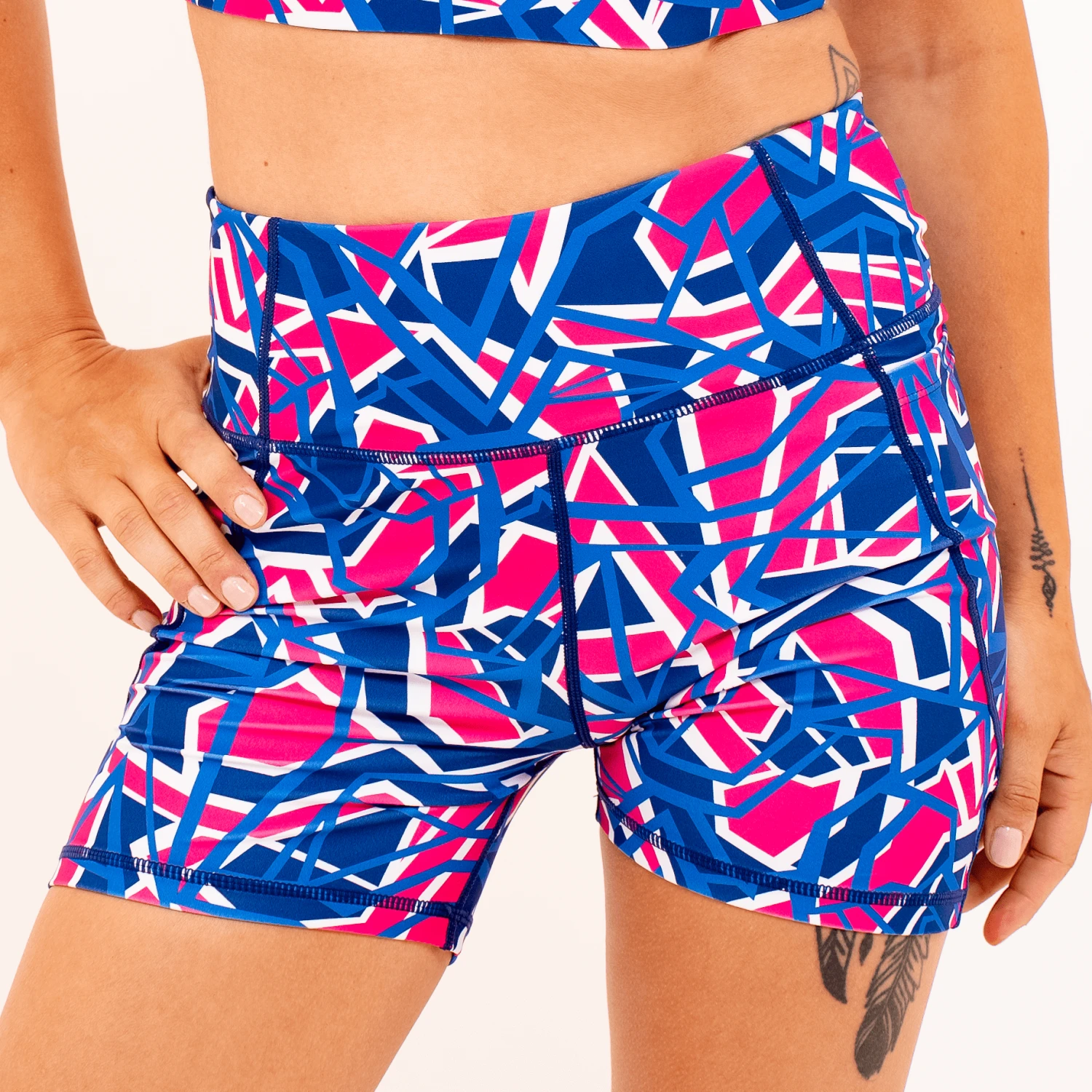 Cracked - Ladies Gym Shorts 3 Cracked - Ladies Gym Shorts
