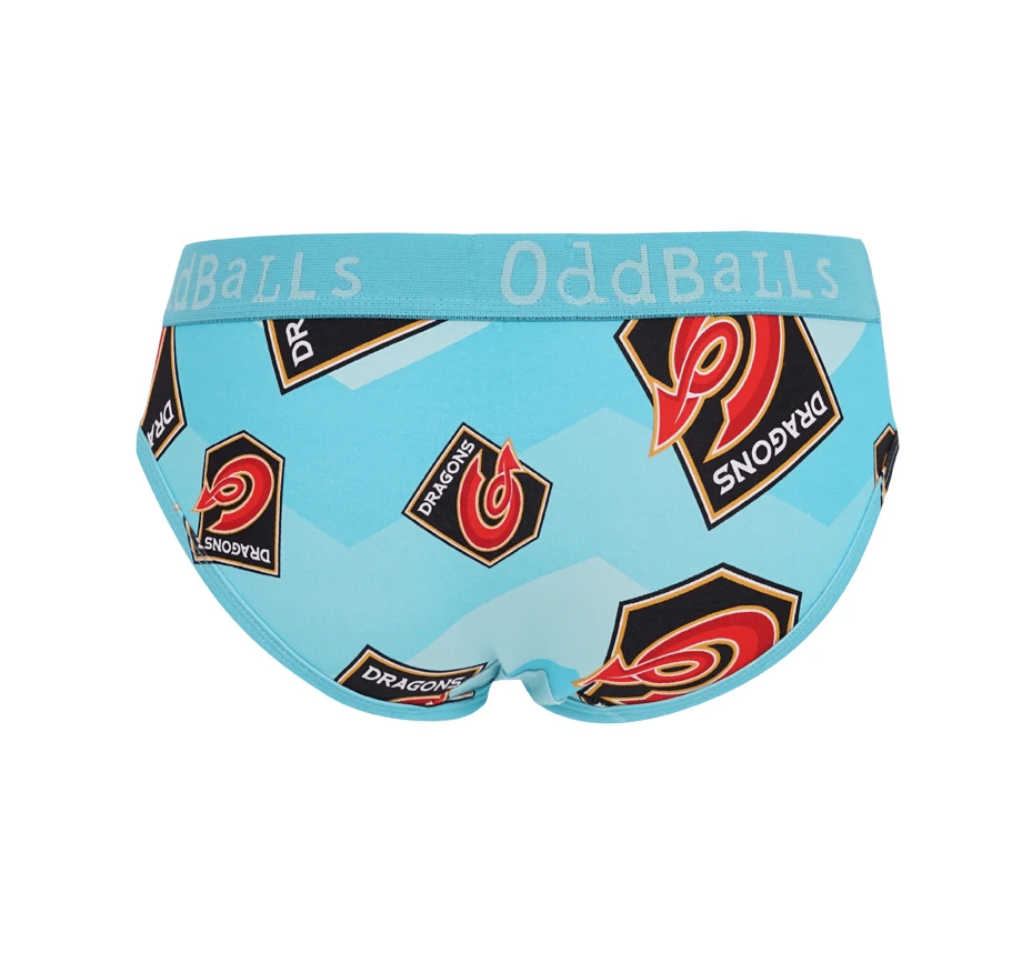 Dragons - Teal - Ladies Briefs 4 Dragons - Teal - Ladies Briefs - Image 2