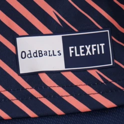 Zig Zag - Navy / Coral - Flex Fit - Mens Training T-Shirt -Sports Bra Store FLEXFITFIVECLOSEUP32021TECH T SHIRT WEBSITE SIZE