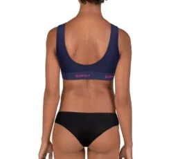 Navy And Magenta - Ladies Bralette 15 Navy And Magenta - Ladies Bralette -Sports Bra Store NAVY PINK BACK MODEL 2