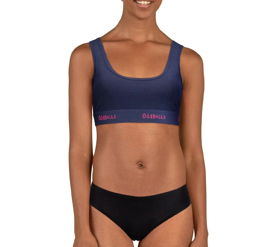 Navy And Magenta - Ladies Bralette 8 Navy And Magenta - Ladies Bralette - Image 6