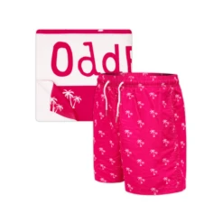 Adult Swim Shorts & Towel Bundle - Palm Trees - Pink