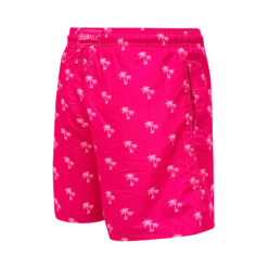 Adult Swim Shorts & Towel Bundle - Palm Trees - Pink -Sports Bra Store PINK PALM TREES SWIM SHORTS BACK min 1