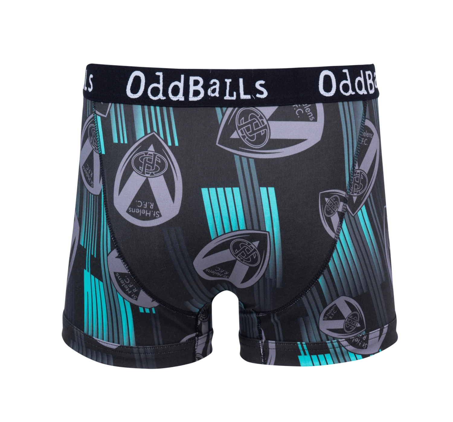 St Helens - Black | Green | Grey - Teen Boys Boxer Shorts 4 St Helens - Black | Green | Grey - Teen Boys Boxer Shorts - Image 2