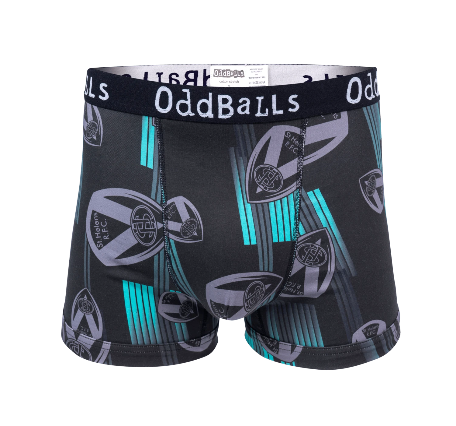 St Helens - Black | Green | Grey - Teen Boys Boxer Shorts 3 St Helens - Black | Green | Grey - Teen Boys Boxer Shorts