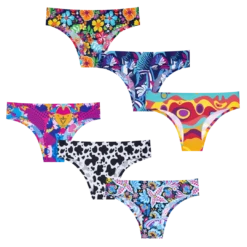 Whimsy Bundle - Ladies Seamless Briefs 6 Pack Bundle