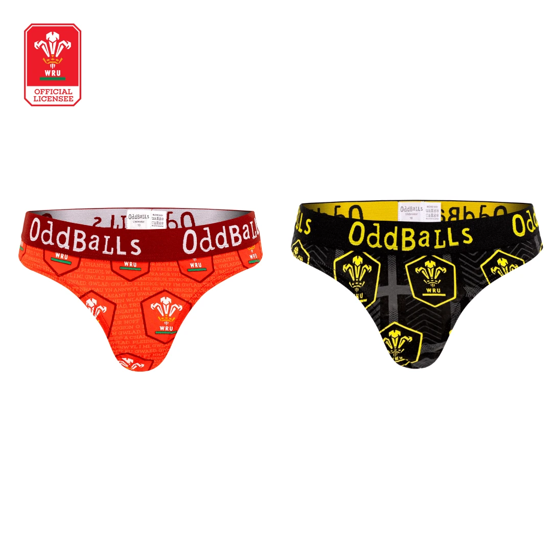 Welsh Rugby Union - Home & Alternate - Ladies Thong Bundle 4 Welsh Rugby Union - Home & Alternate - Ladies Thong Bundle - Image 2