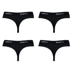 Classic Black Bundle - Ladies Thong 4 Pack Bundle