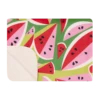 Juicy Melons - Luxury Sherpa Fleece Blanket 2 Juicy Melons - Luxury Sherpa Fleece Blanket -Sports Bra Store WATERMELONS BLANKET FOLDED min