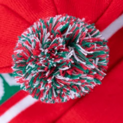 Welsh Rugby Union - Bobble Hat -Sports Bra Store WRU OBBLE BOBBLE DETAIL min