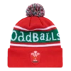 Welsh Rugby Union - Bobble Hat -Sports Bra Store WRU OBBLE FRONT V2